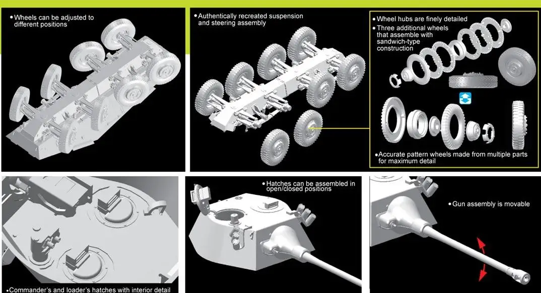 Dragon 6943 1/35 Sd.Kfz.234/2.PUMA Tank модель 39 45 SERIES|Наборы для сборки моделей| |