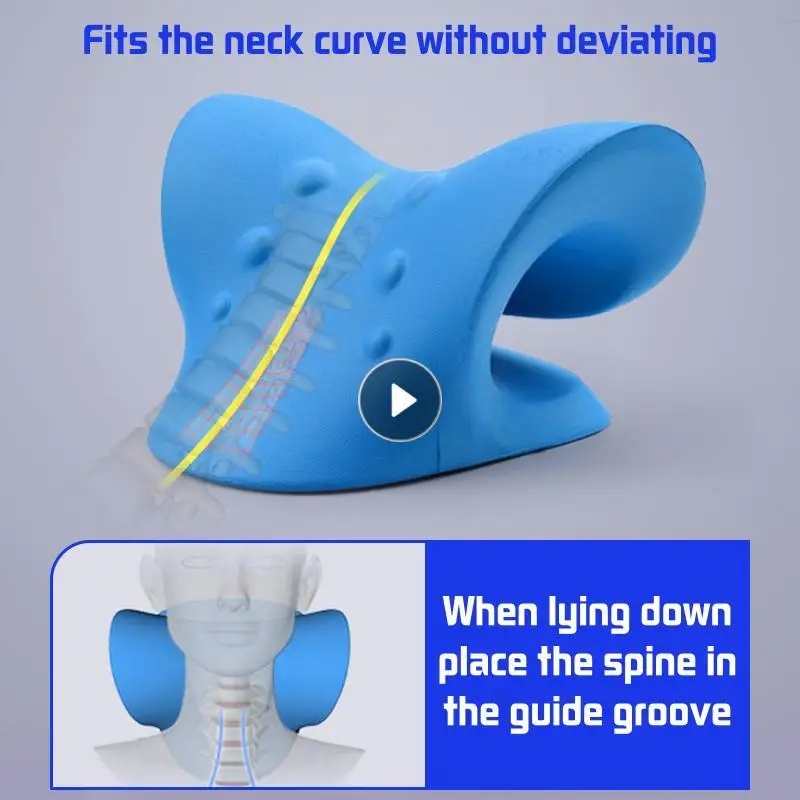 

Выпрямитель для шеи и плеч, Массажная подушка для облегчения боли, для выравнивания шейного отдела позвоночника, хиропрактика