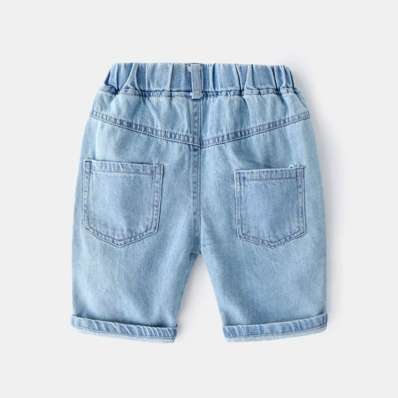 Детские джинсы с надписью для маленьких мальчиков 2020 летние корейские шорты