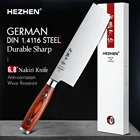Кухонный нож HEZHEN BASSIC из нержавеющей стали, кухонный нож Nakiri из немецкой молибденовой ванадиевой стали