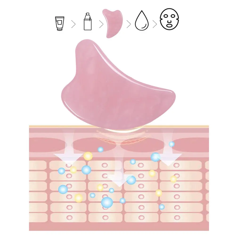 Натуральный хрустальный массажер соскабливающая доска Gua Sha спина шея и талия