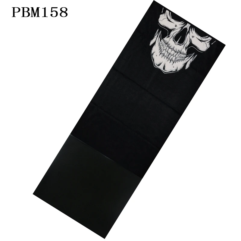 PM158 Новая модная зимняя Флисовая теплая Волшебная бандана для шеи, шарф, повязка на голову, шарф унисекс с черепом, многофункциональный бесшовный трубчатый шарф - Цвет: PM158