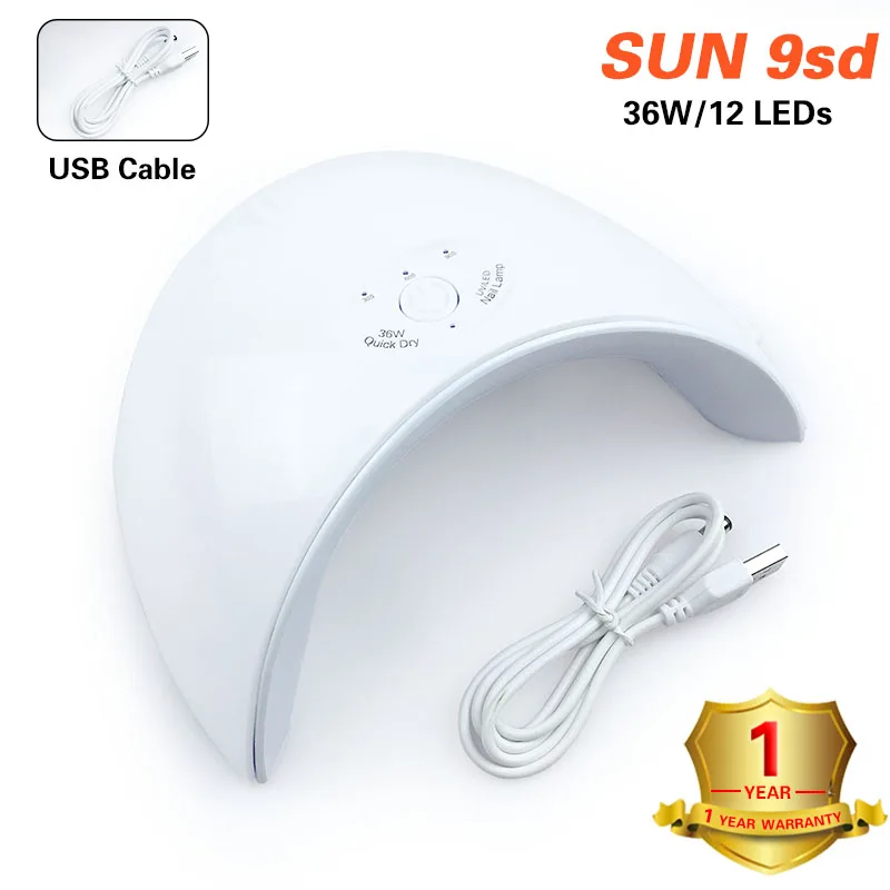 SUN 9SD УФ лампа для ногтей 48 Вт гель-лака SUN один Гель-лак машина леча светильник с нижней 30/60s таймер Дисплей быстрое высыхание Led лампа для ногтей - Цвет: SUN 9SD