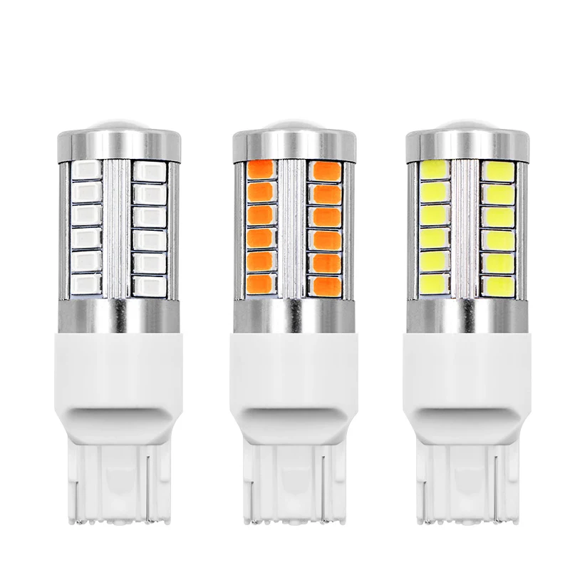 1 шт. T20 7440 7443 белый красный желтый светодиодный светильник 33SMD 5630 запасной