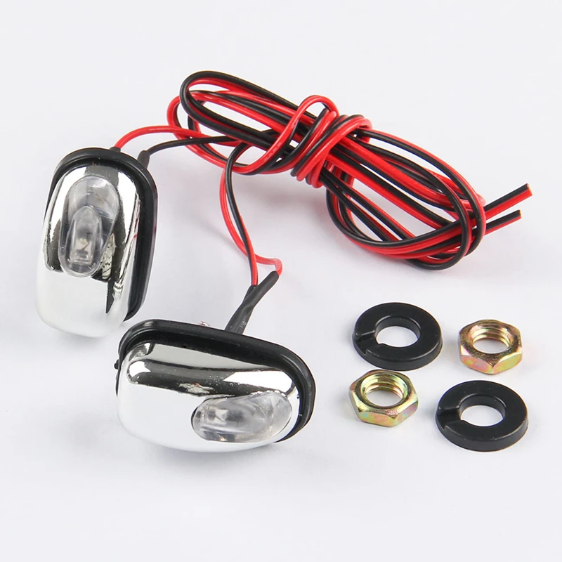 

2Pcs LED Light Lamp Car Accessories Windshield Washer Wiper Jet Water Spray Nozzle Spout Wiper Washer Car Light For Audi