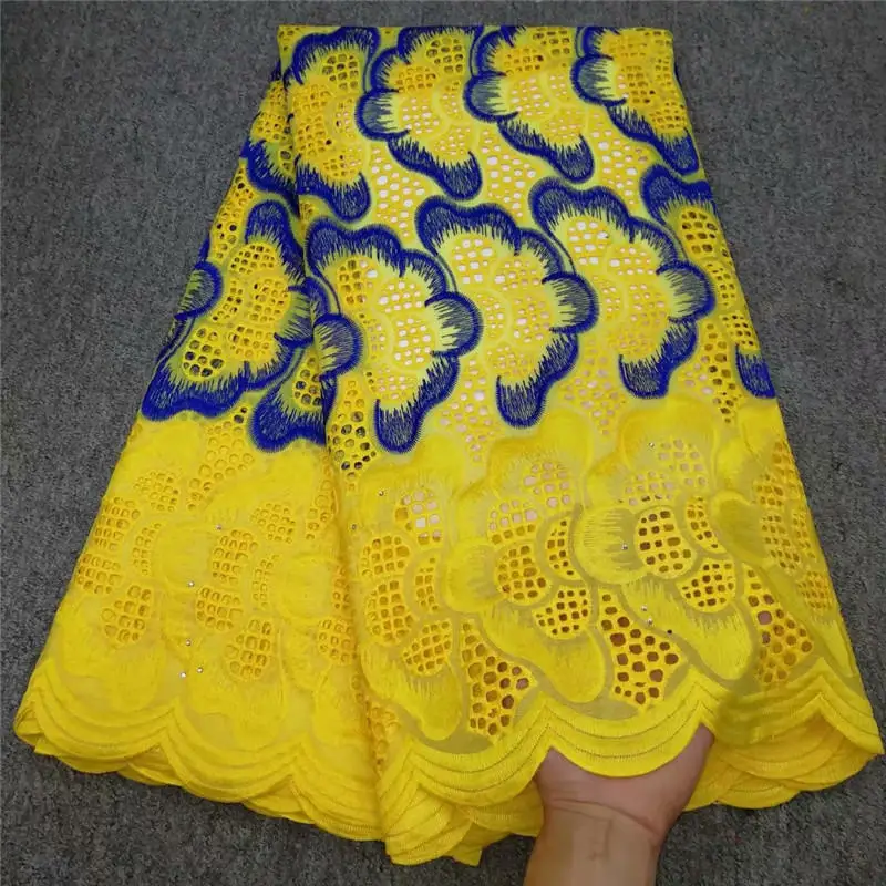 Горячая хлопок африканская сухая кружевная ткань нигерийская кружевная ткань Новинка Высокое качество швейцарская вуаль