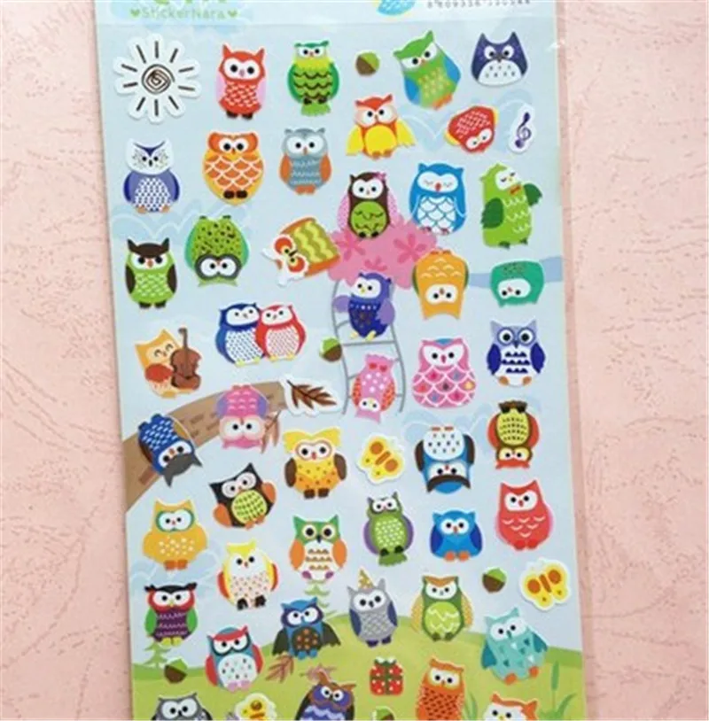 Новая наклейка для заметок с рисунком совы жирафа милая рисования дневника
