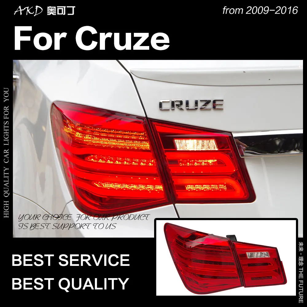 АКД стайлинга автомобилей для Chevrolet Cruze задние фонари 2009-2016 седан светодиодный