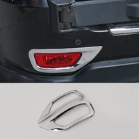 for jeep grand cherokee 2011 2014 abs chrome exterior rear fog light lamp decor frame cover trim car styling accessories 2pcs
