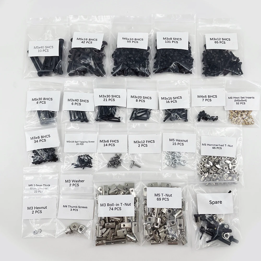 trident 3d printer diy project fasteners screws nuts full kit trident 3d printer screws full kit for voron trident parts free global shipping