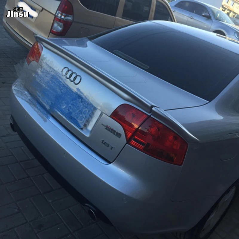 Для AUDI A4 B7 ABT Стиль Женский 2005 2008 A4B7 ПУ серый праймер 3 шт. спойлер губа (не подходит