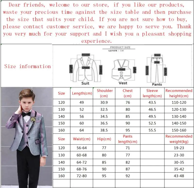 Костюм для мальчика из трех предметов платье с цветами британская ведущая модель