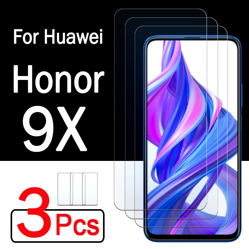 Фото Защитное стекло для Honor 9x pro 3 шт. чехол Huawei Honer x9 x 9 honor9x закаленное защита экрана