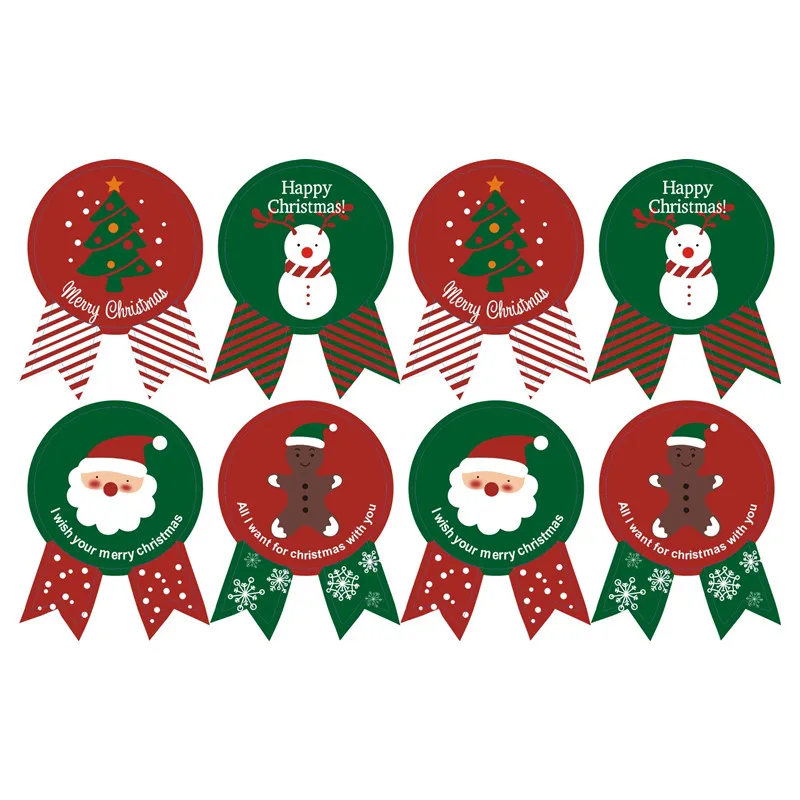Рождественская тематическая Серия 80 шт./лот герметичные этикетки наклейки