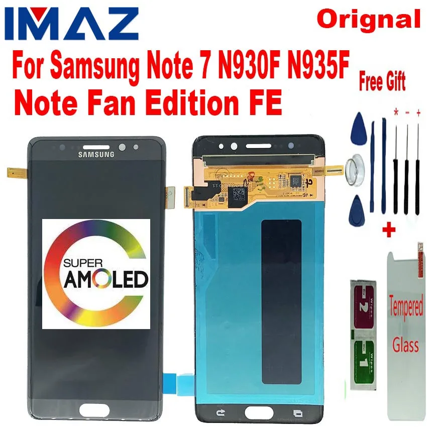Оригинальный ЖК дисплей IMAZ 5 7 &quotдля samsung Galaxy Note Fan Edition N930F N935F N930G кодирующий