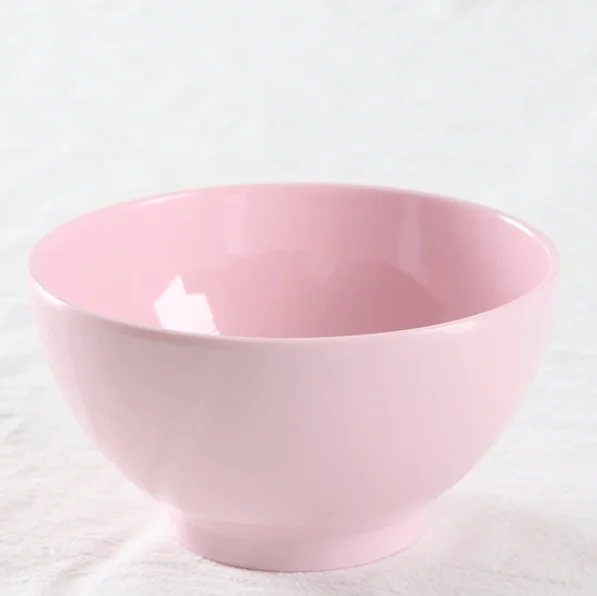 

Tableware Macaron Pure Color Household Cute Simple Korean Kitchen Thick Melamine Rice Bowl Fruit Dessert Bowl Report