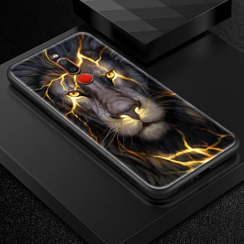 W254 Задняя крышка из закаленного стекла для Meizu 16s 16th Plus 16X M6T M882Q M892Q M5 M6 M8 M9 Note TPU Рамка бампер печать обложек сумка с животными - Цвет: W254