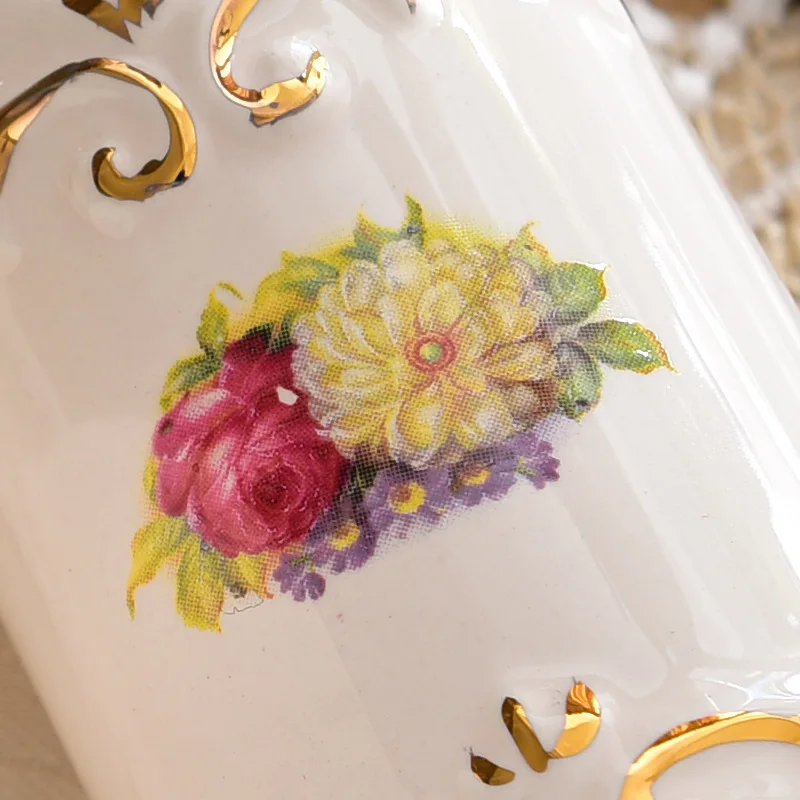 Европейский керамический держатель для зубочисток искусство ватных палочек