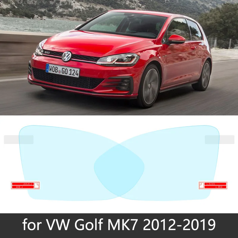 Golf MK7 Для Volkswagen VW Golf 7 MK7 2013~ полное покрытие зеркало заднего вида противотуманные непромокаемые противотуманные пленки аксессуары - Название цвета: Golf MK7