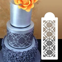 wedding cake stencil plastic cookie cake stencil fondant cake tool wedding flower cookie stencil for cake decoration 1pcs