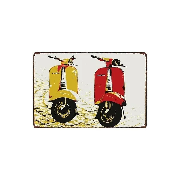 

Metal Tin Sign vintage vespa Decor Bar Pub Home Vintage Retro