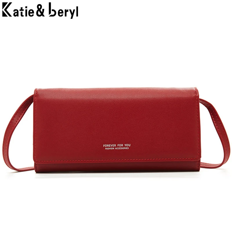 Многофункциональная маленькая сумка через плечо и клатч для женщин кошелек