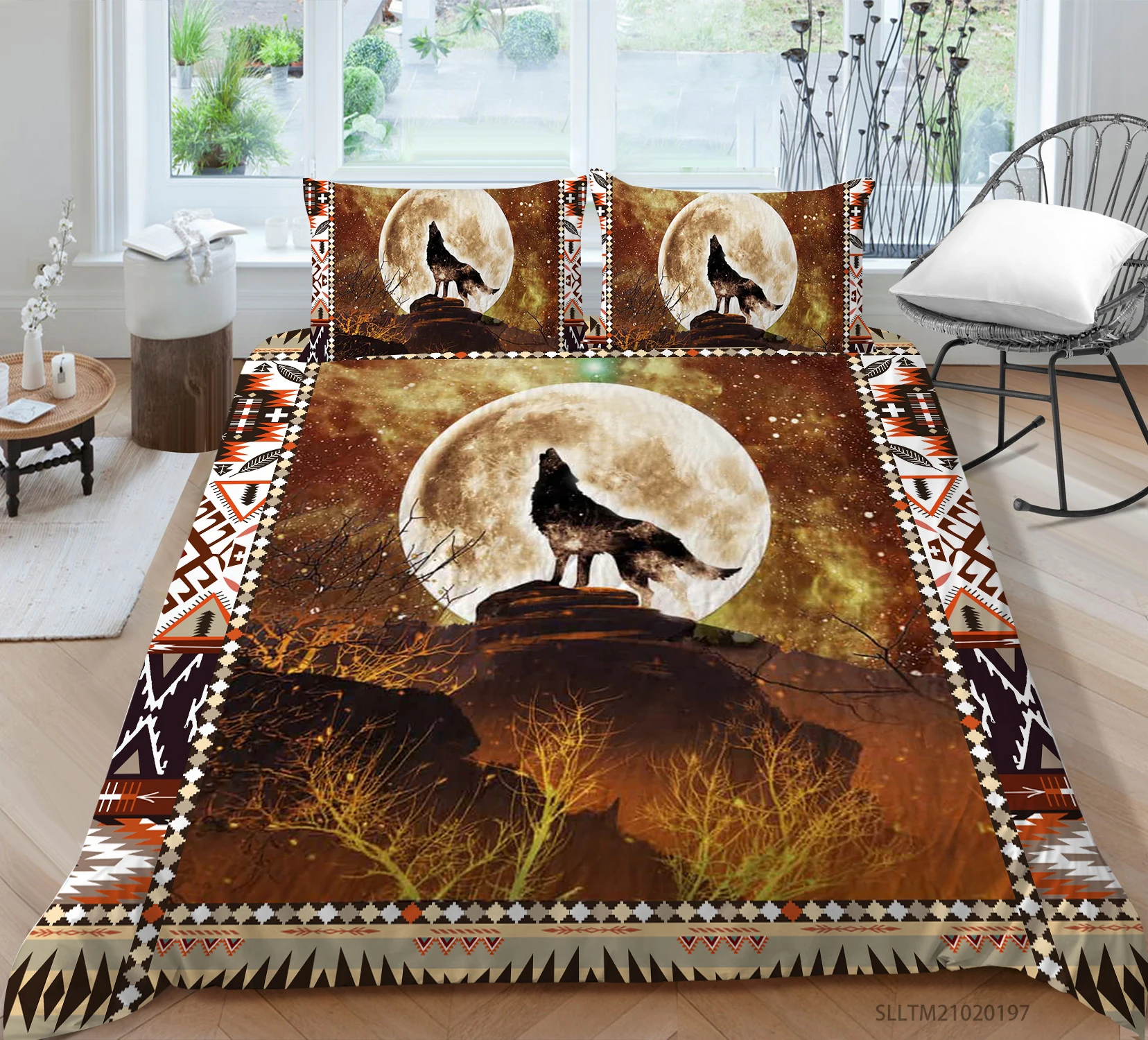 

Комплект постельного белья из 2/3 предметов, мягкое цифровое 3d-изображение волка, пододеяльник на молнии, односпальный, двухспальный, полнор...