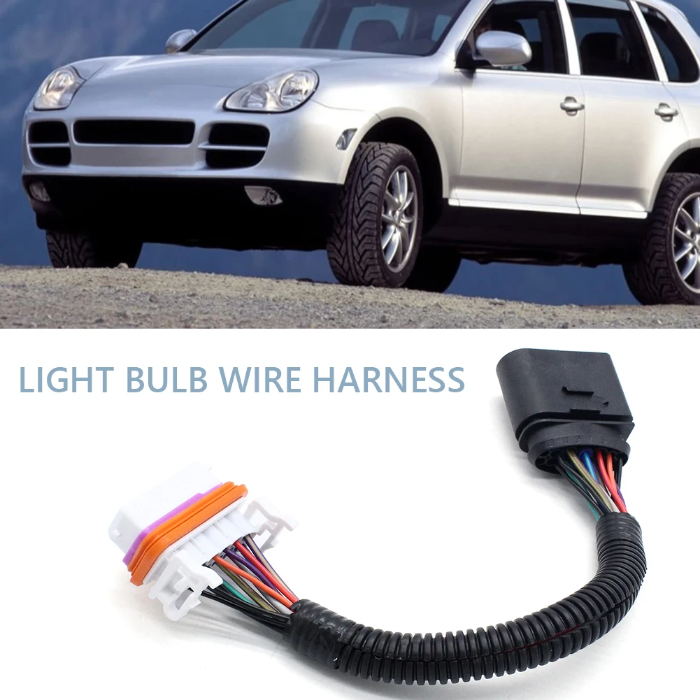 Xenon Relay Harness Car Headlight Wiring Kit HID Front Headlight Bulb Wiring Harness for Porsche Cayenne 955 631 239 11