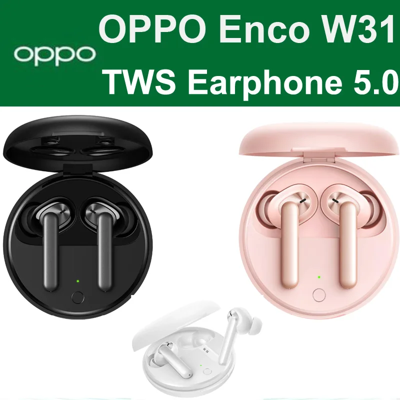 Наушники OPPO Enco W31 TWS Bluetooth 5 0 низкая задержка истинные беспроводные наушники 25 мАч