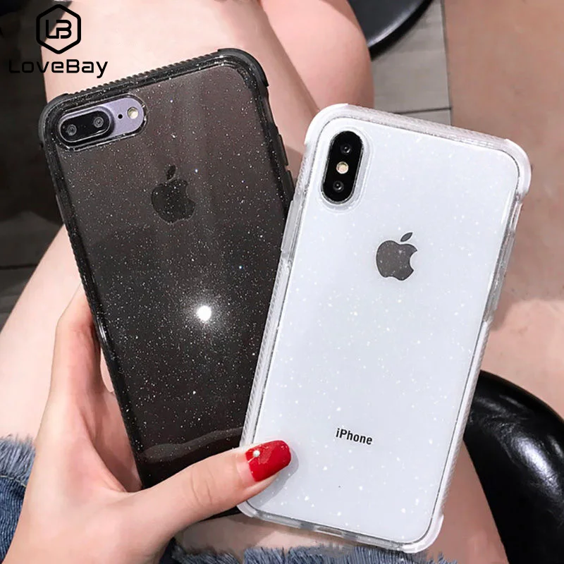 Чехол Lovebay для iPhone однотонный блестящий чехол из мягкого ТПУ 11pro Max 6 6s 7 8 Plus X XR XS |