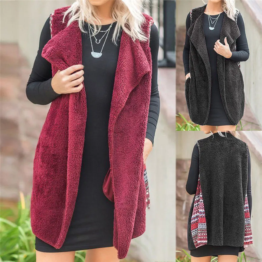 2019 женская зимняя куртка без рукавов с принтом верхняя одежда печворк парка