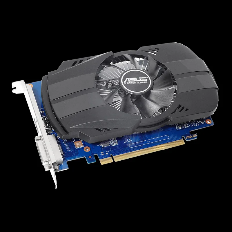 Видеокарта Asus PH-GT1030-O2G GeForce GT 1030 2 Гб Phoenix Fan OC Edition HDMI-совместимая с DVI | Компьютеры и