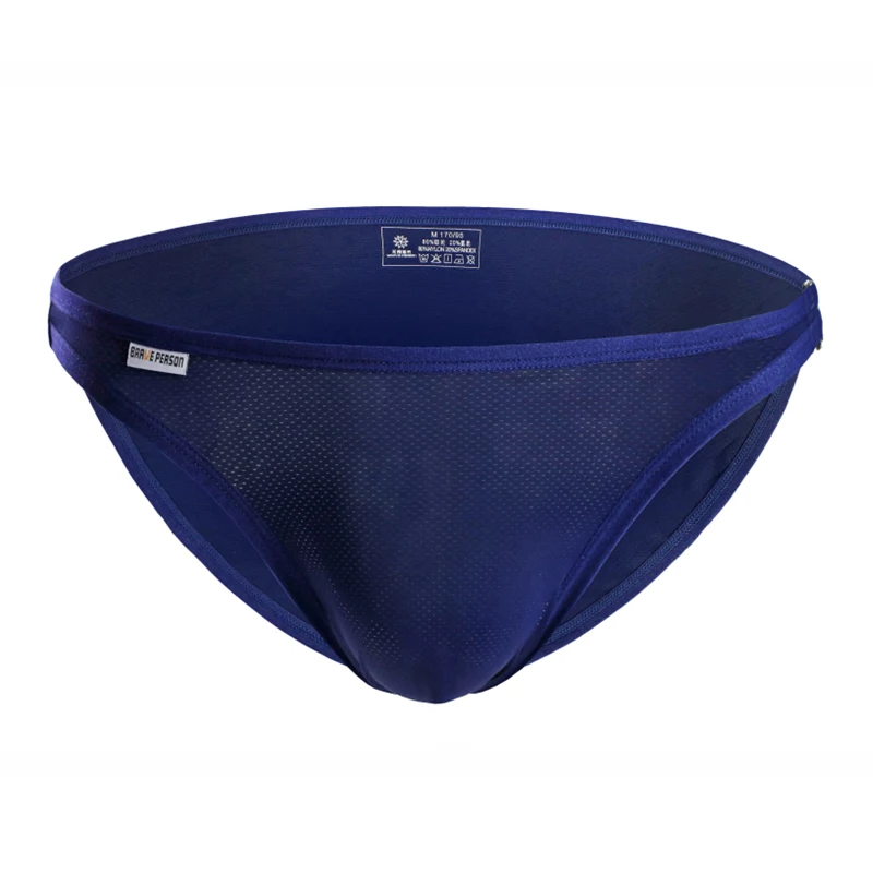 Мужские трусы брифы Brave Person из нейлоновой сетки дышащее нижнее белье модные с