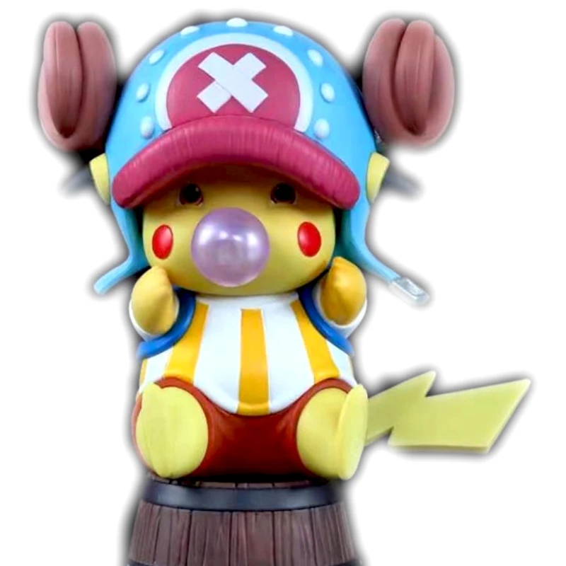 

Anime GK Statue ONE PIECE Cute Tony Chopper Blow Bubbles Straw Hat Pirates Resin Action Figure Collectible Model Toy 16cm Gift