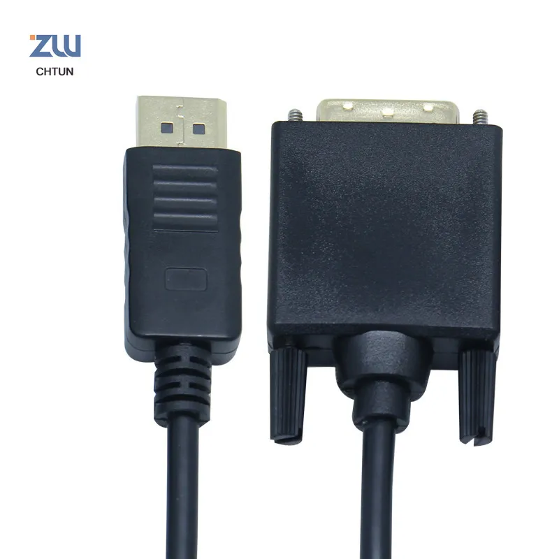 Порт дисплея к активному кабелю DVI D 1080P порт Папа папа DP DVI24 + 1 Адаптер конвертера с