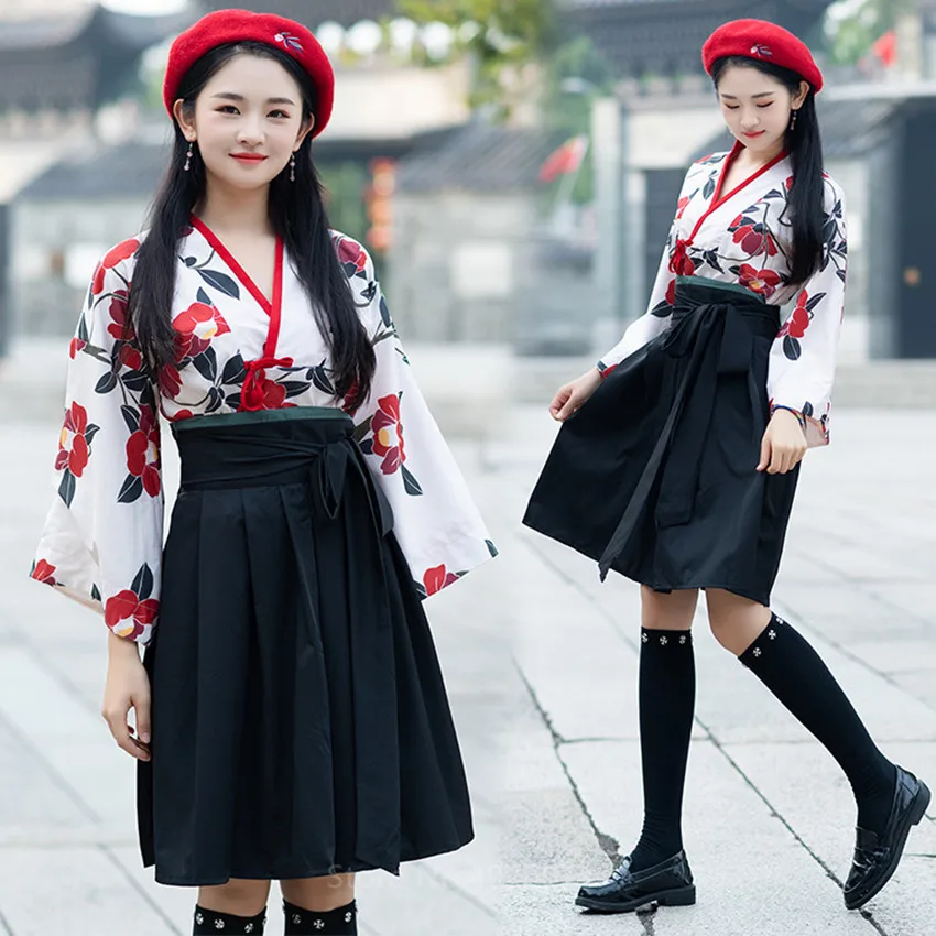 Китайские комплекты платьев для женщин шифоновая рубашка с длинным рукавом и