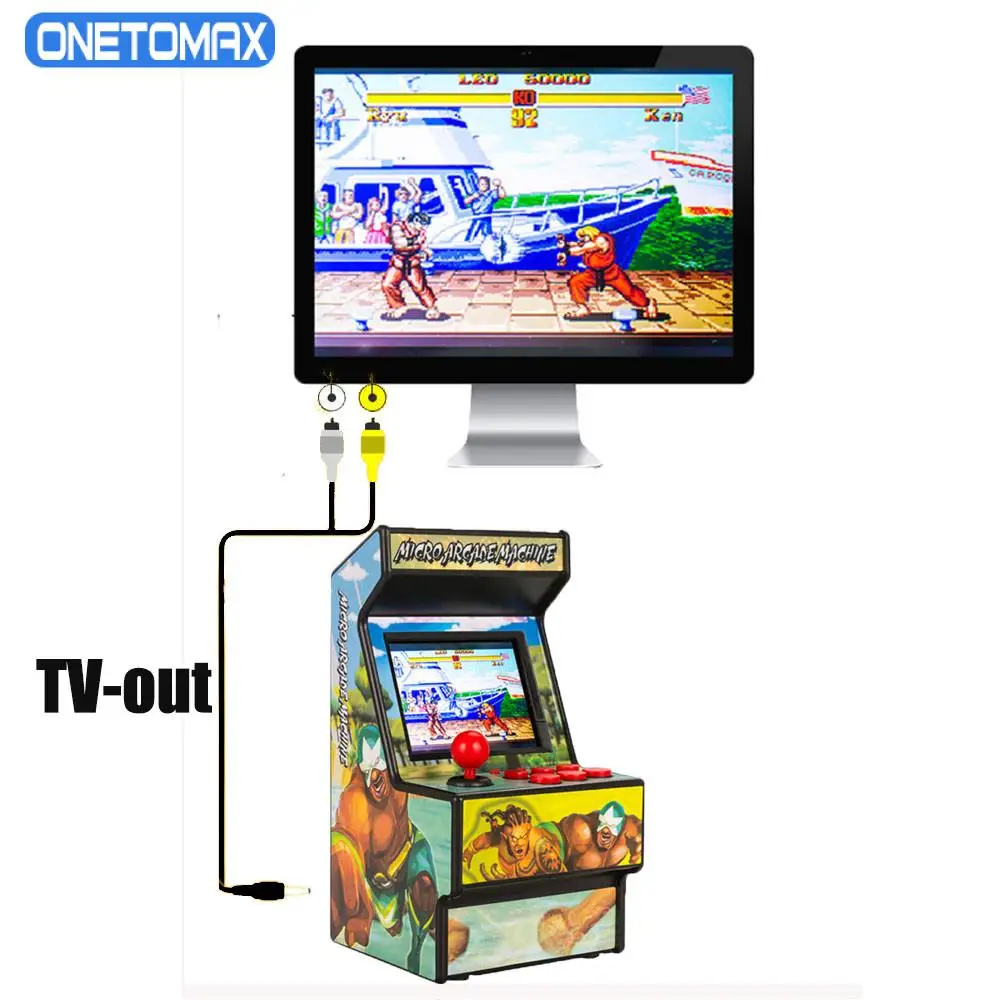 

Портативная мини-аркадная игра 156, Классические видеоигры, портативная консоль с цветным экраном 2,8 дюйма с защитой глаз и аккумулятором