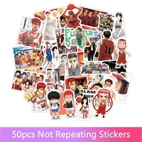 50pcs slam dunk cartoon anime graffiti stickers for diy toy motorcycle bicycle skateboard snowboard laptop luggage stickers