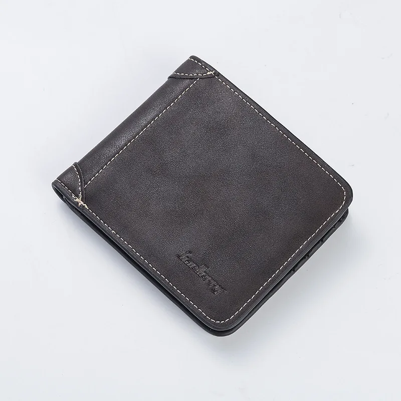 Топ 2020 Винтажный Мужской кожаный брендовый Роскошный кошелек короткие тонкие