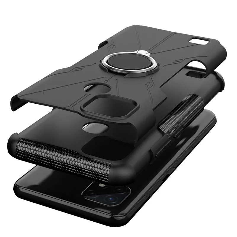 shockproof cover for realme c21 case for realme c20 c21 cover armor pc protective bumper coque for realme c21 c20 fundas free global shipping