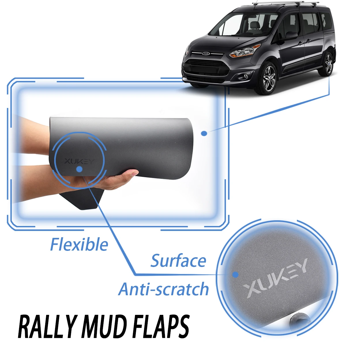 Широкий спортивный комплект брызговиков брызговики для Ford Transit Connect курьерская