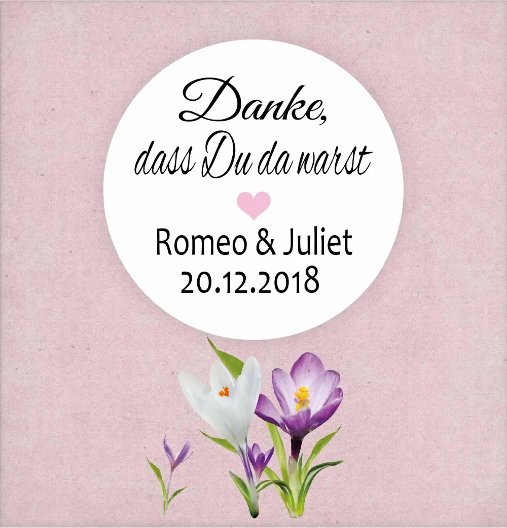 DouxArt 100 шт. милые персонализированные наклейки с уплотнениями Love is Sweet 4 см