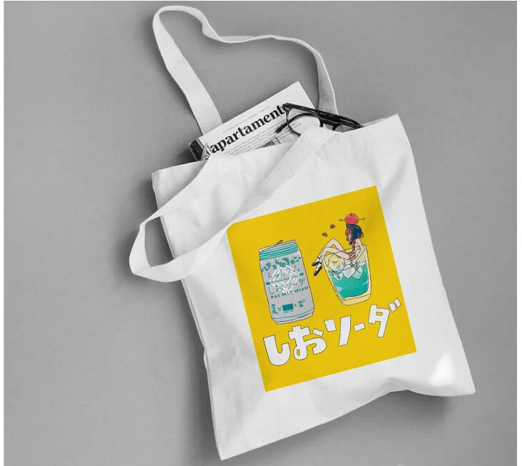 Желтая серия холщовая сумка хозяйственная на заказ печать логотипа текст сделай