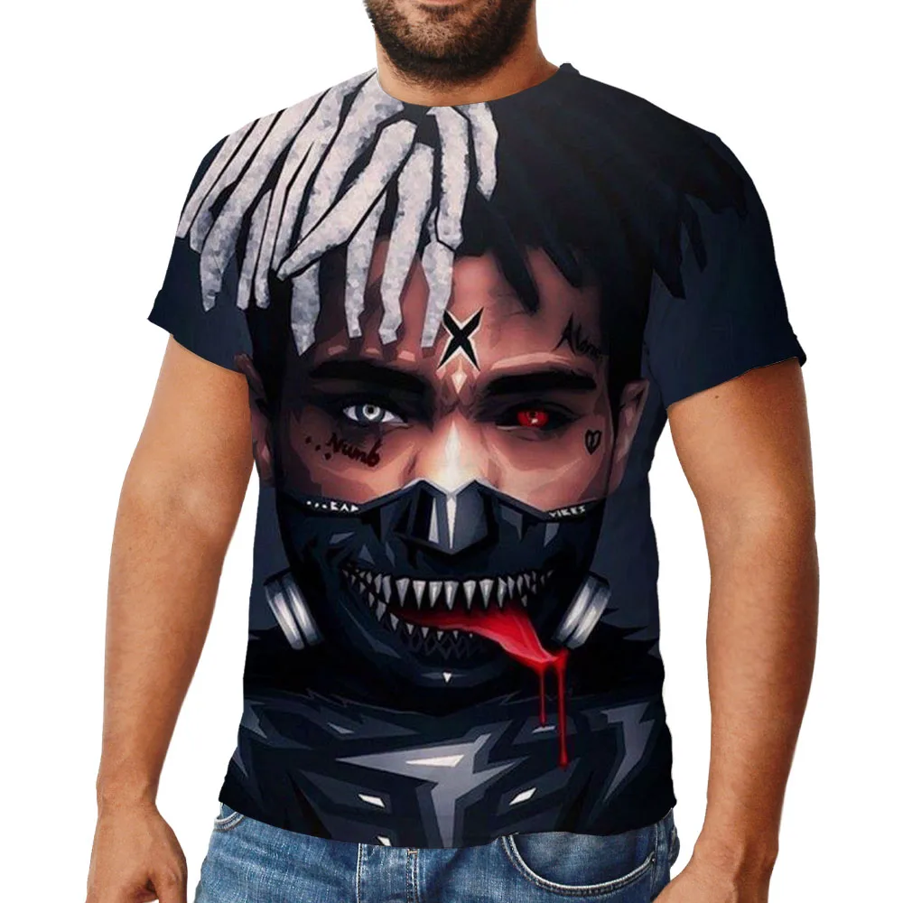 

XXXTentacion New Casual 3D T Sshirt Men Women Children Fashion Casual pop Singer Printed Sweatshirt Streetwear Hooded Top