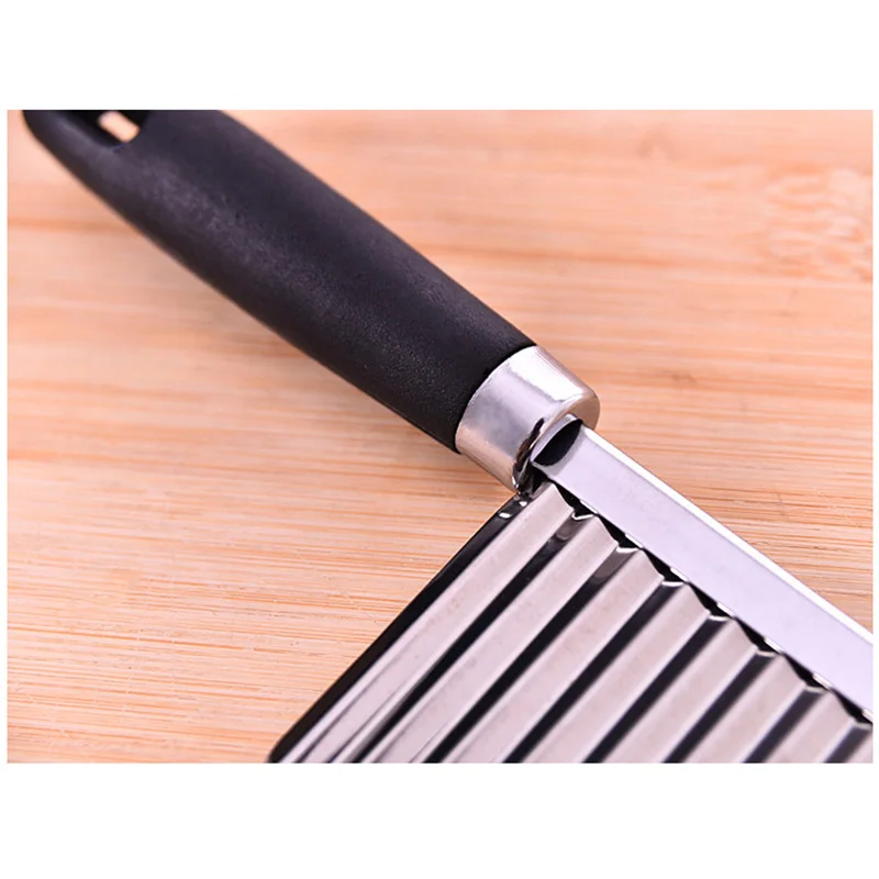 Для волнистой нарезки картофеля Обрезной нож из нержавеющей стали кухонные