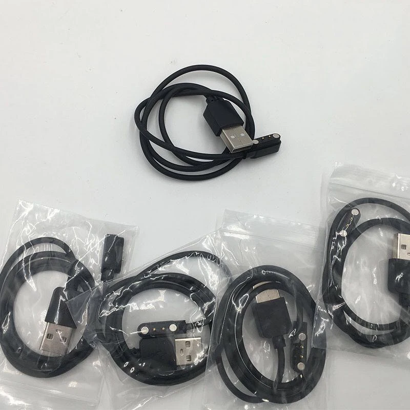 Fast Shipping Emergency backup 2pin Magnetic Charger Cable wire for Smart Watch bracelet 2 Pin Distance 4mm data cables | Электроника