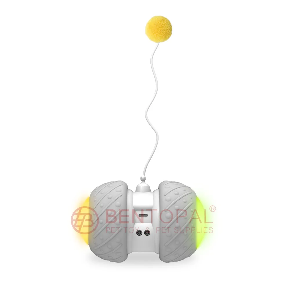 

Smart Interactive Cat Toy Lrregular Rotating Mode Toy Cats Funny Pet Game Electronic Cat Toy LED Light Feather Toys Kitty Balls
