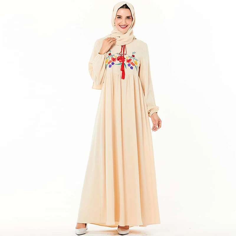 

Arabic Muslim Dress Dubai Abaya Turkish Dresses Women Hijab Dress Moroccan Kaftan Caftan Robe Islamic Clothing Tesettur Elbise