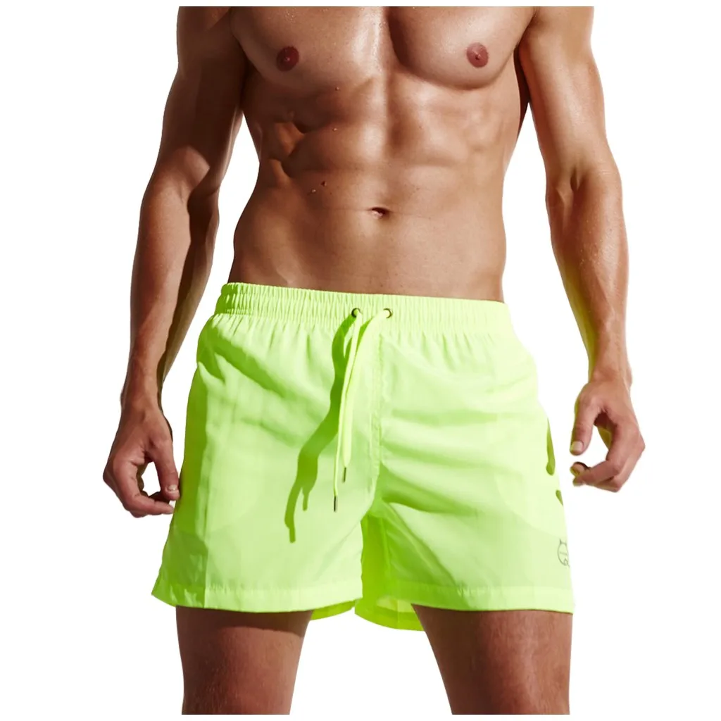 Быстросохнущие мужские шорты для плавания с карманами Мужская одежда Мужской