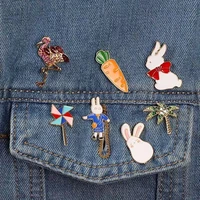 brooch pin women%e2%80%99s brooch rabbit windmill carrot pineapple accessories badge gift suit sweater hats clips scarf pins hot sale